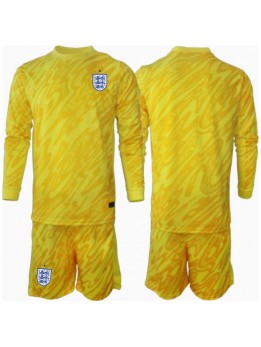 Engleska Golmanski Dječji Gostujuci Dres kompleti EP 2024 Dugim Rukavima (+ kratke hlače)